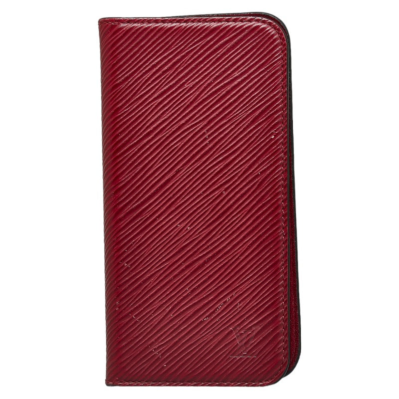 Louis Vuitton Epic Folio iPhone Case X & XS Handbook M64468 Fushai Red Leather  Louis Vuitton