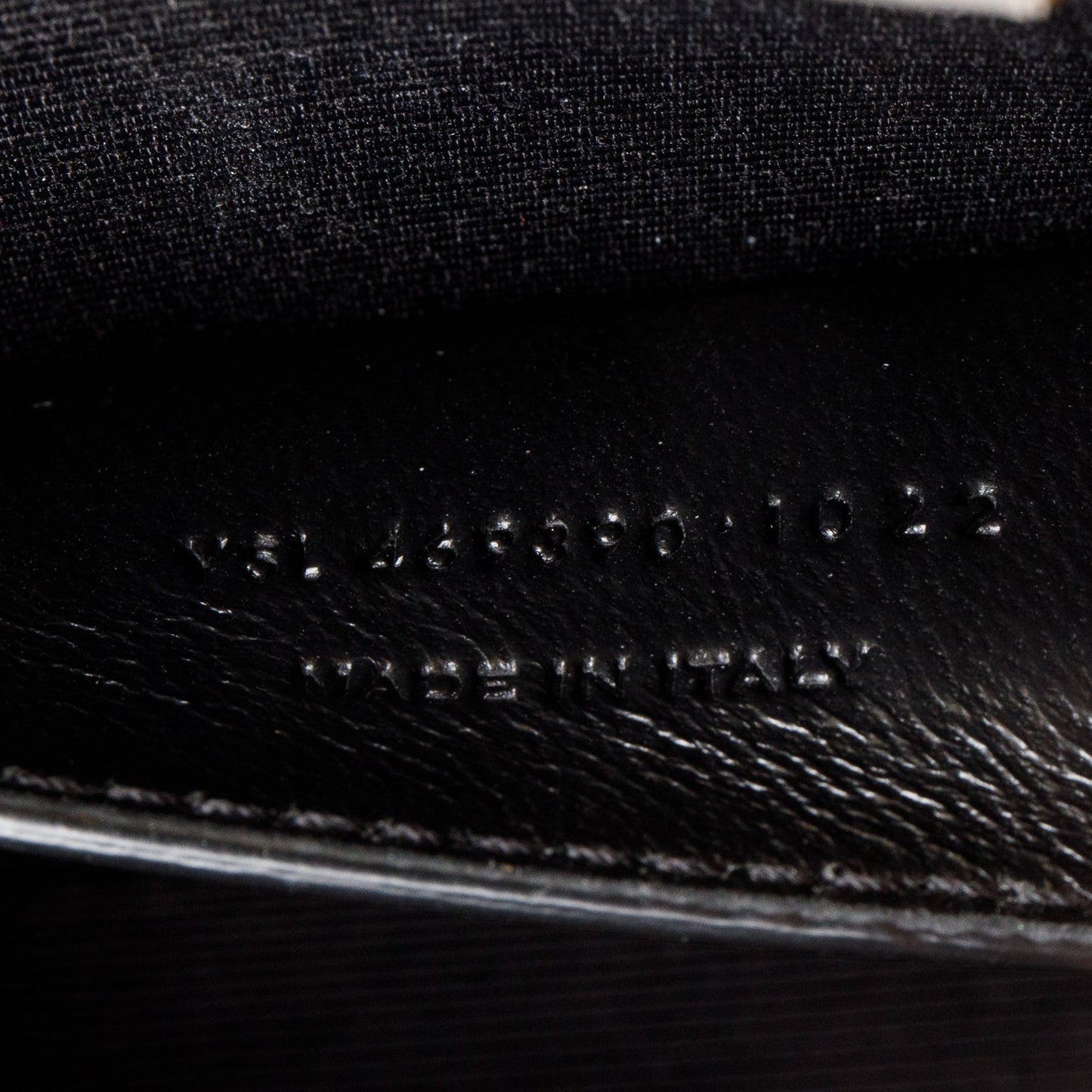 Saint Laurent 2022 Black Grain De Poudre Leather Small Monogram Kate Bag