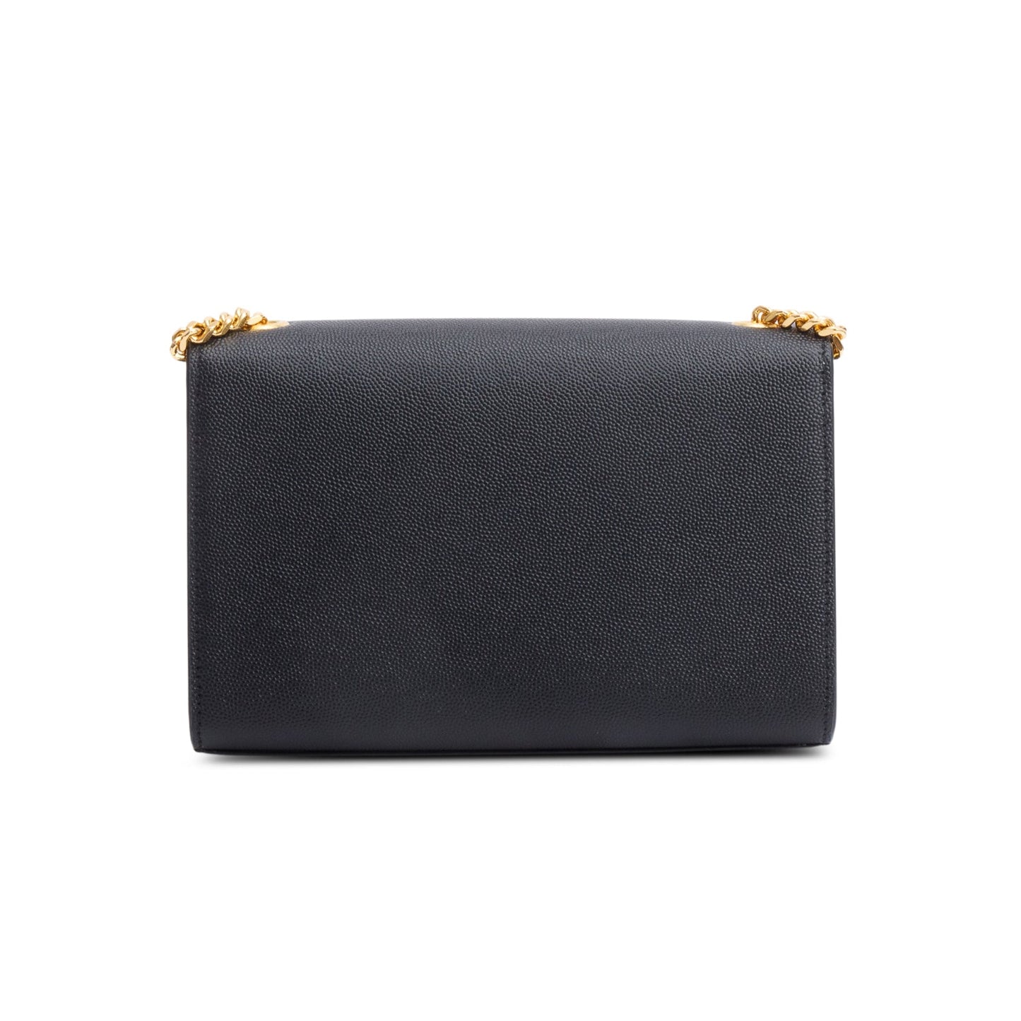 Saint Laurent 2022 Black Grain De Poudre Leather Small Monogram Kate Bag