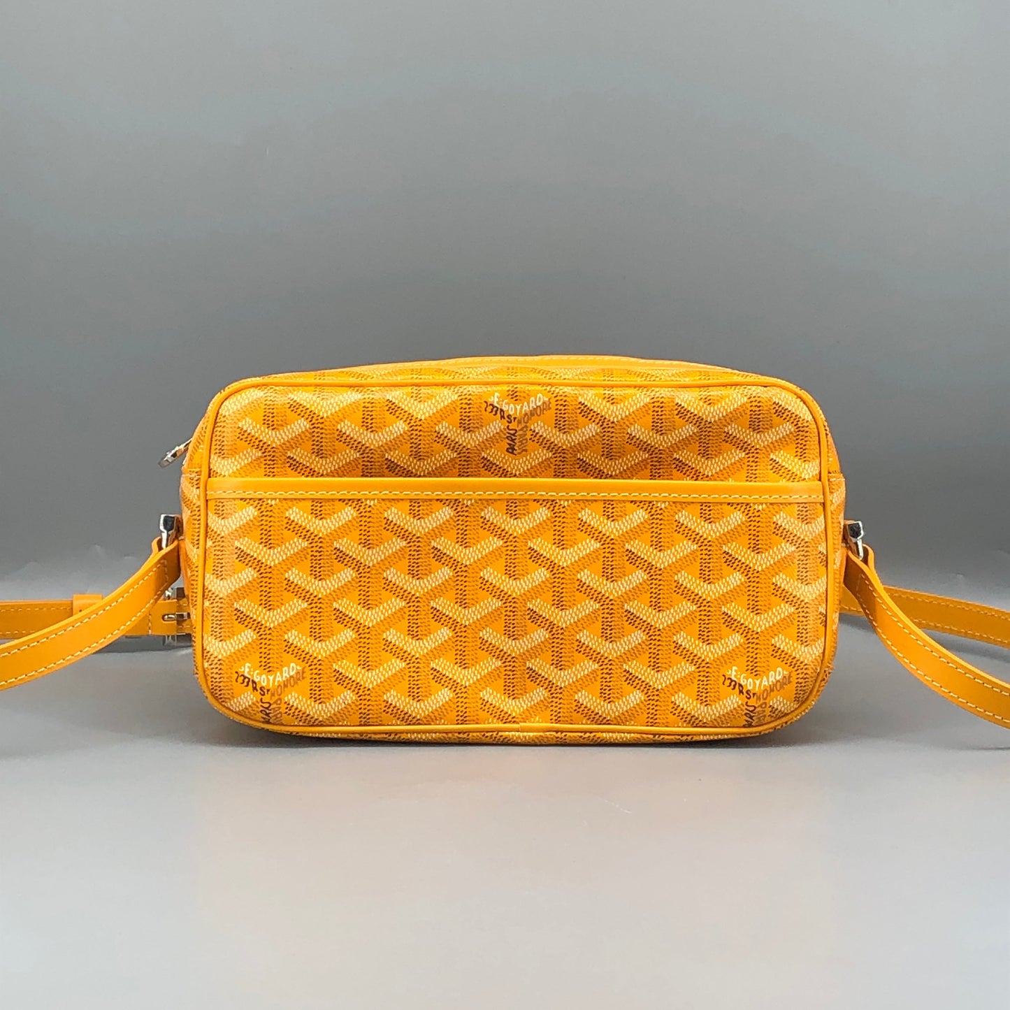 Goyard Cap-Vert Yellow Goyardine Canvas Crossbody Camera Bag