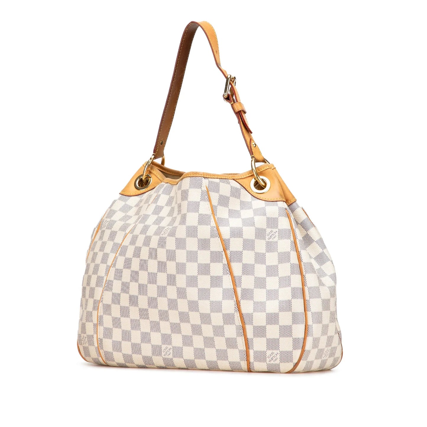 White Louis Vuitton Damier Azur Galliera PM Shoulder Bag