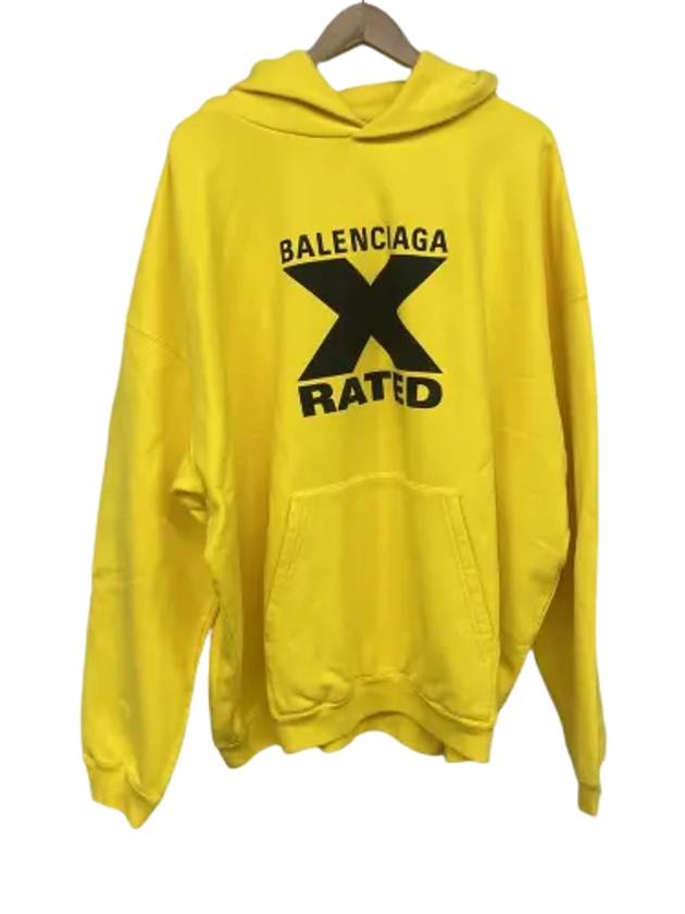 Luxury Balenciaga Trending 2026 Logo Print Hoodie Yellow