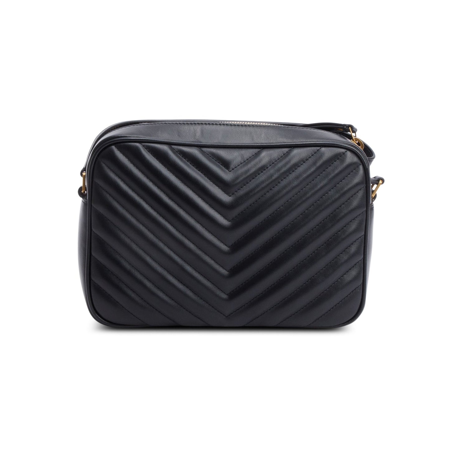 Saint Laurent Black Quilted Leather Lou Camera Bag