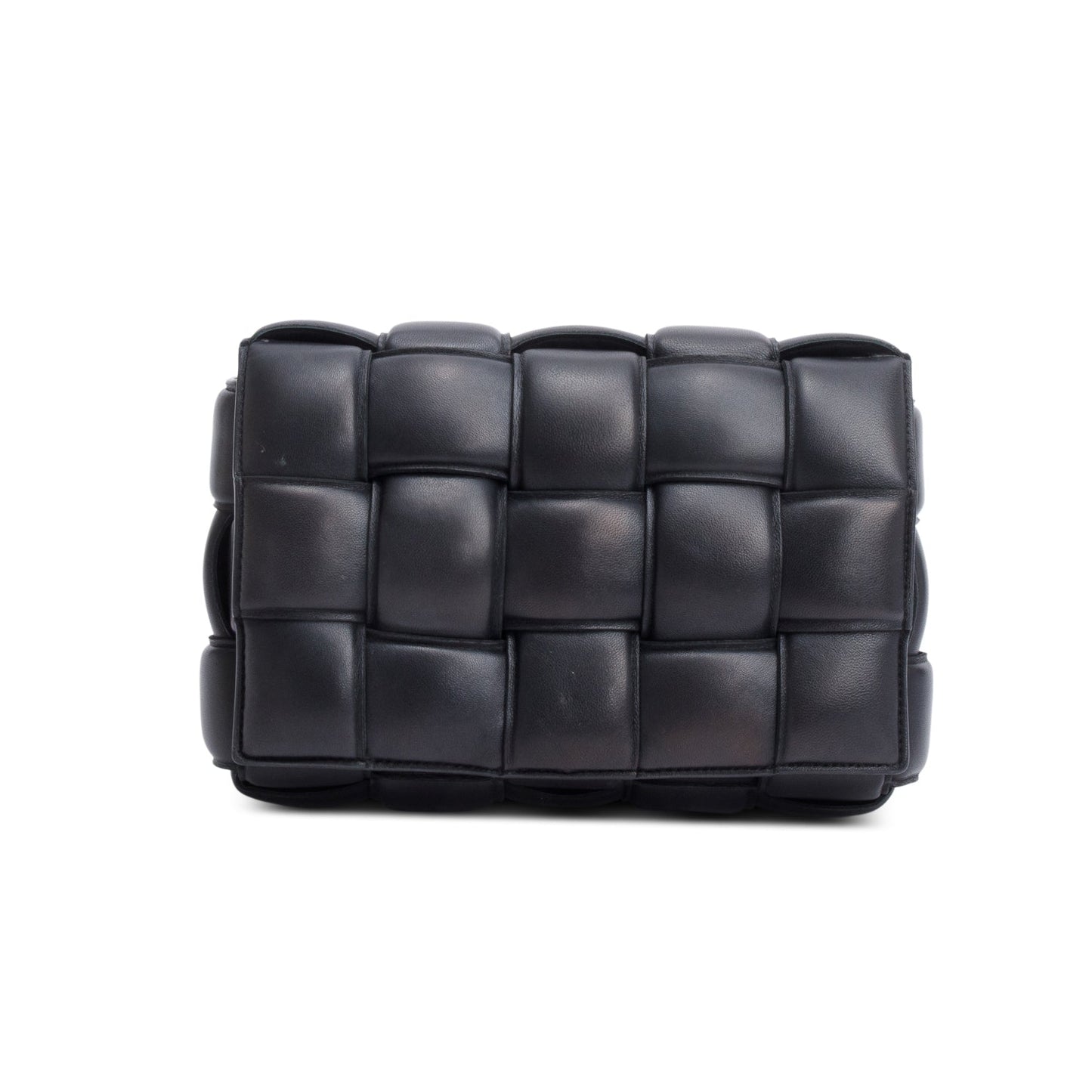 Bottega Veneta Black Lambskin Leather Classic Padded Cassette Bag