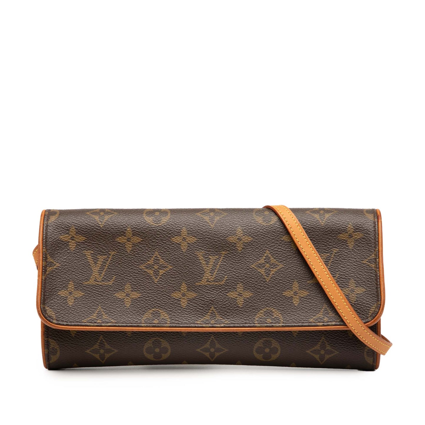Brown Louis Vuitton Monogram Pochette Twin GM Crossbody Bag