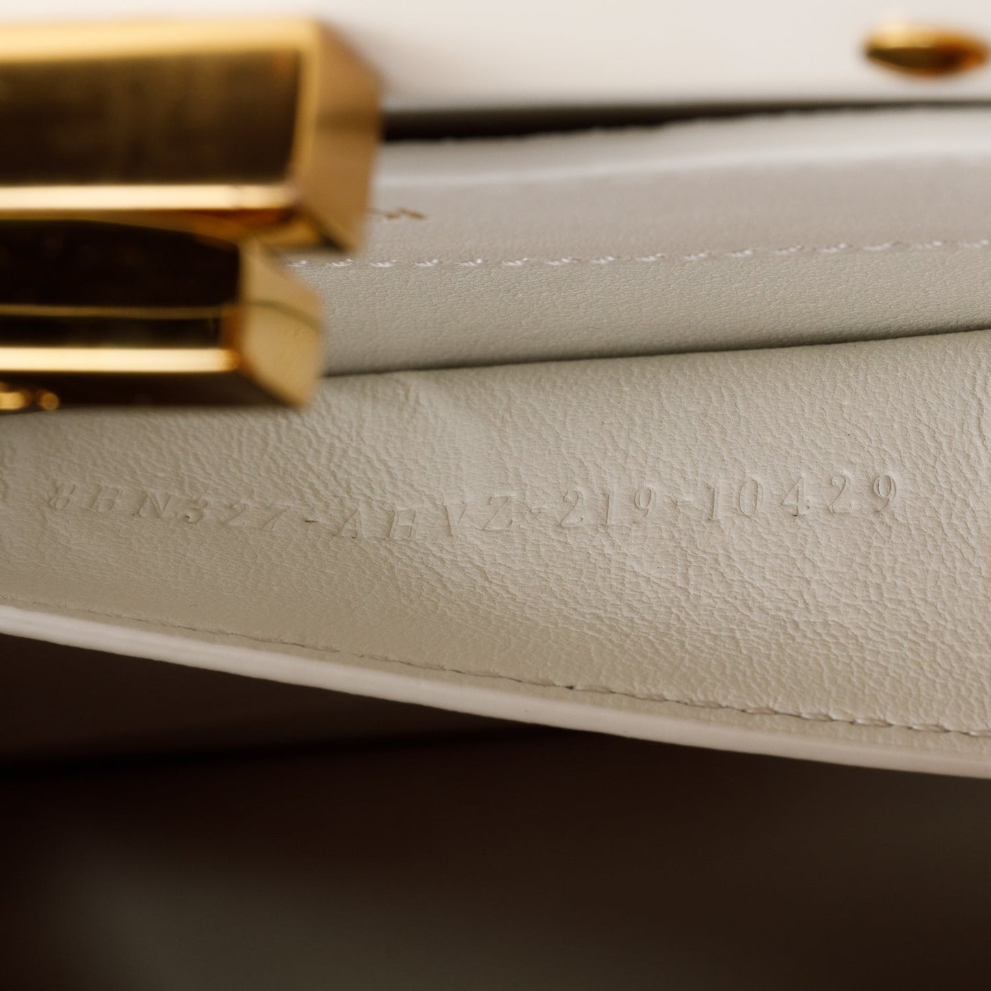 Fendi White/Tan Bicolor Nappa Leather Small Peekaboo ISeeU Bag