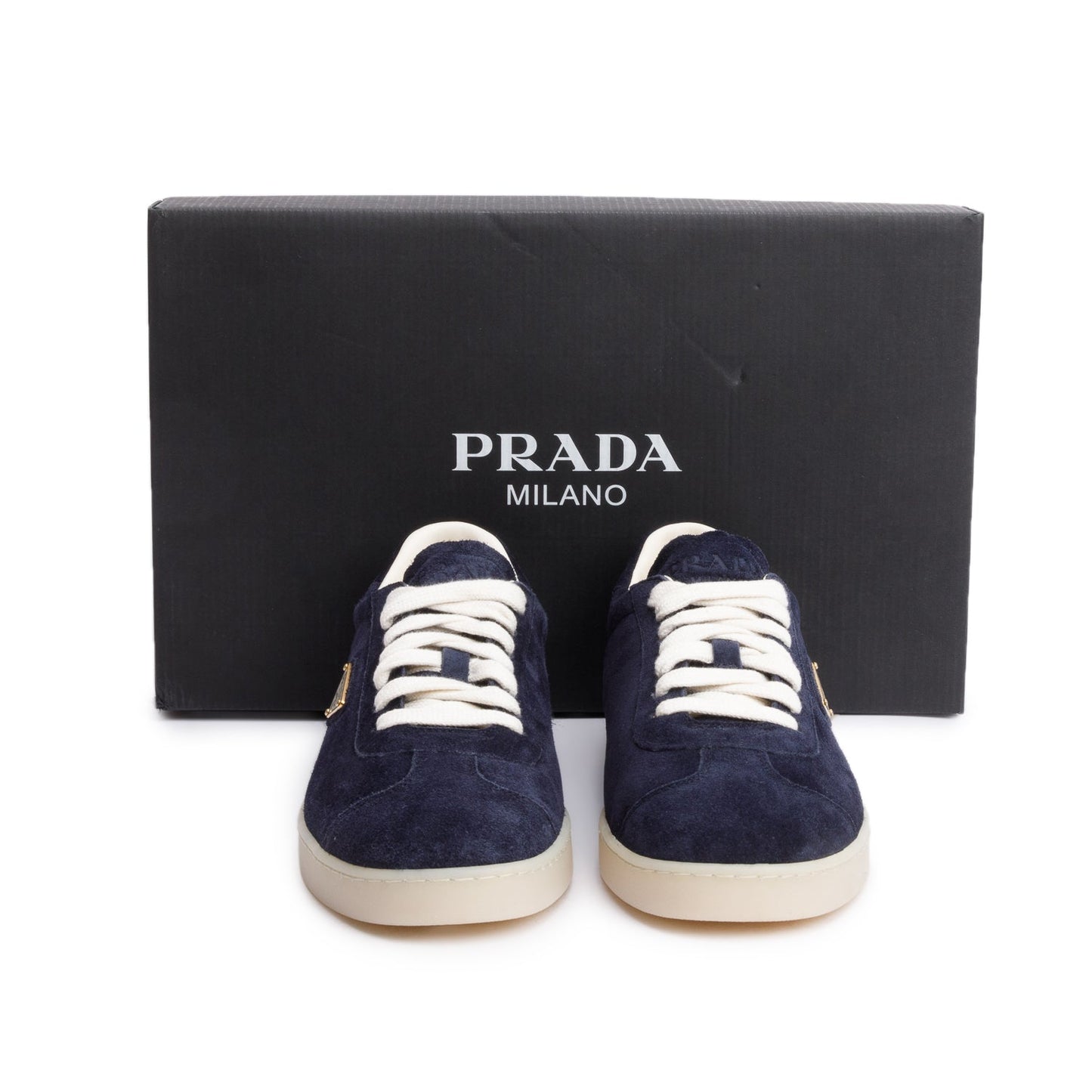 Prada Blue Suede Lane Sneakers, Men's Size 7