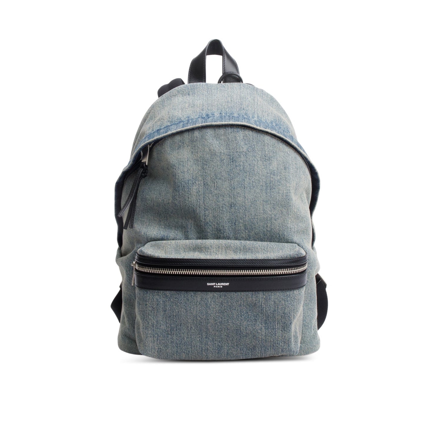 Saint Laurent Blue Denim City Backpack