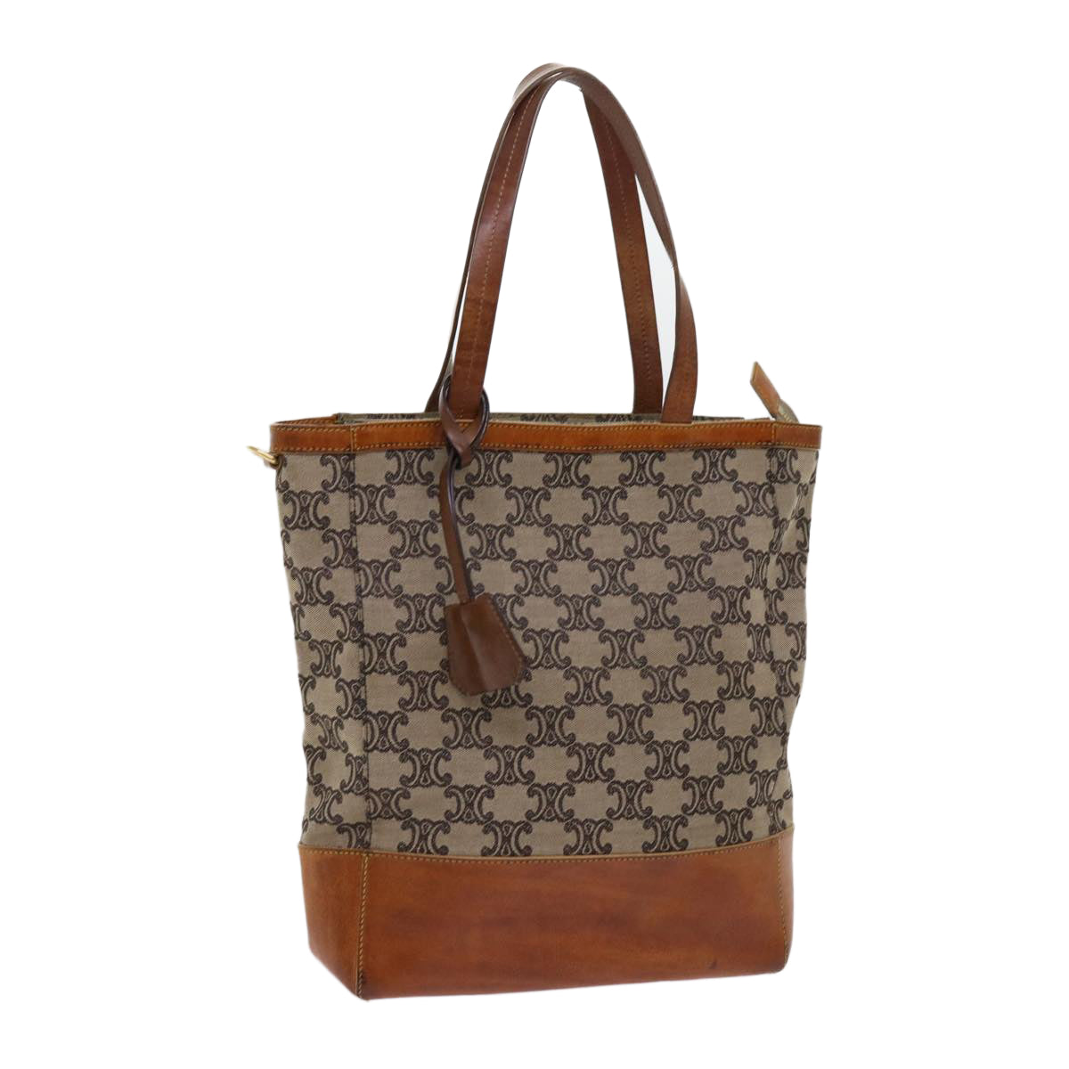 Luxury CELINE Macadam Canvas Tote Bag Beige  63249