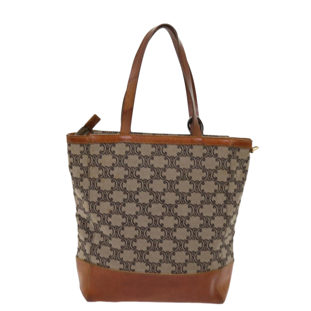 Luxury CELINE Macadam Canvas Tote Bag Beige  63249