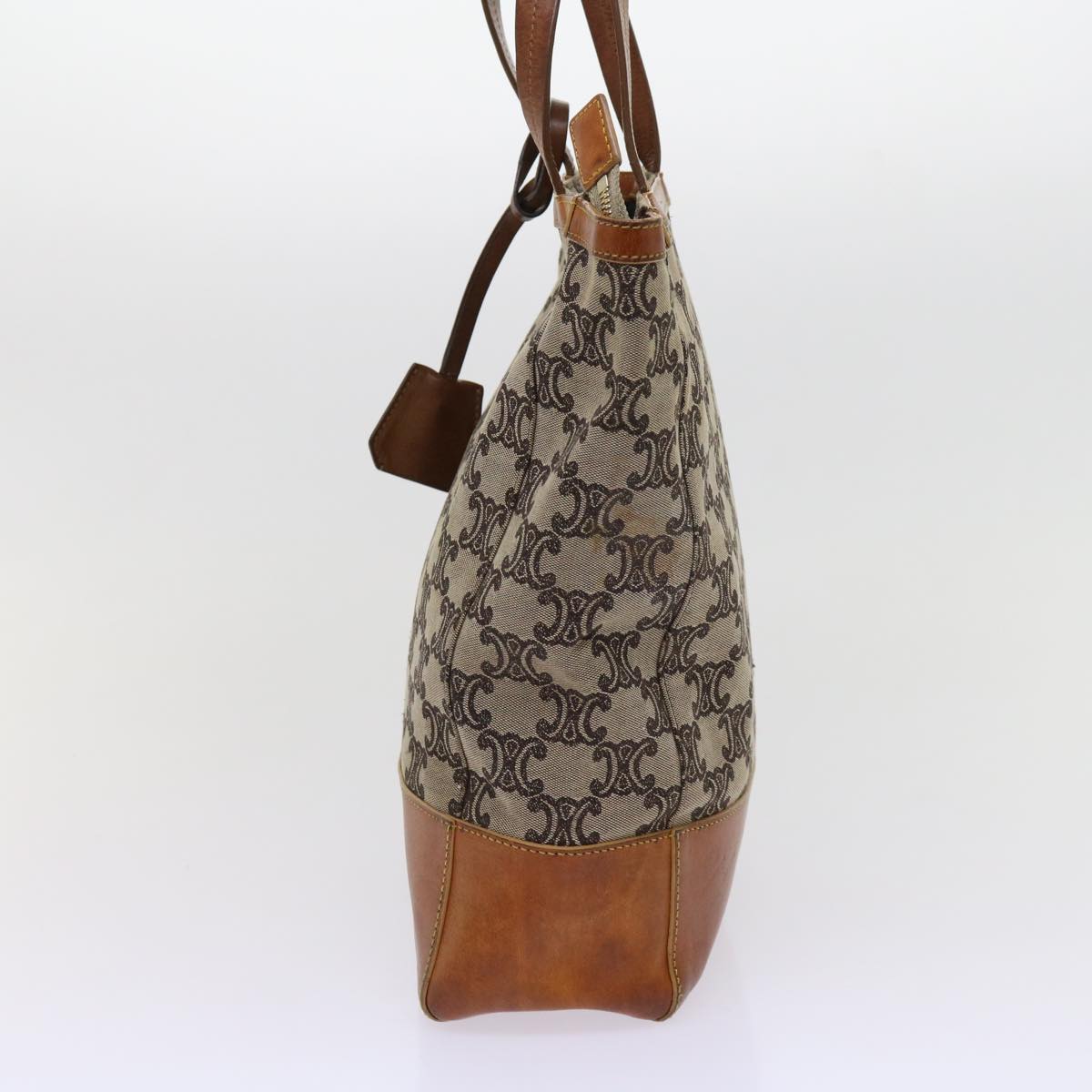Luxury CELINE Macadam Canvas Tote Bag Beige  63249