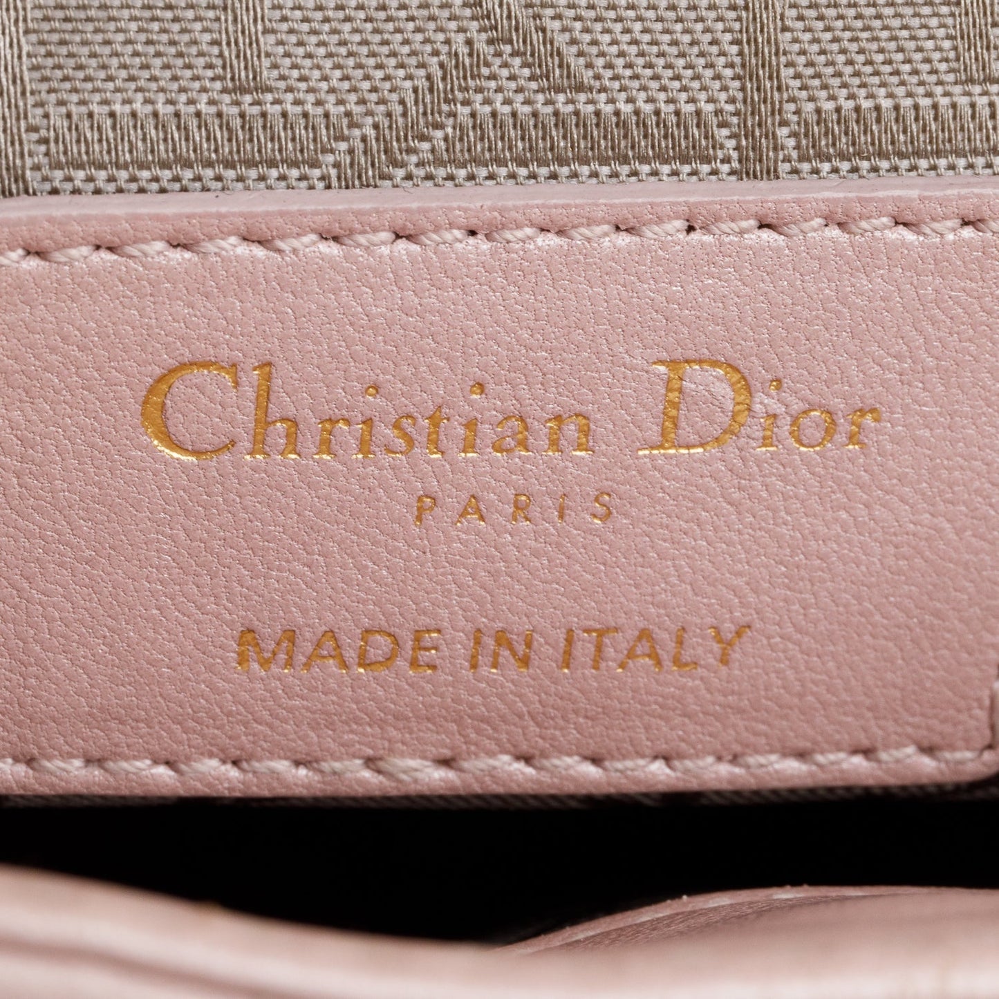 Christian Dior Pink Cannage Leather Mini Lady Dior Bag