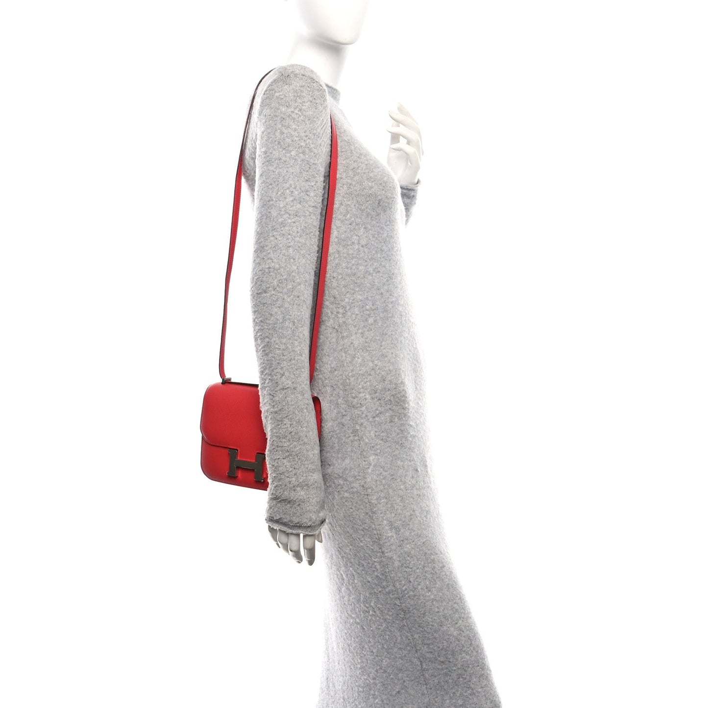 Hermes Epsom Constance 18 Rouge de Coeur