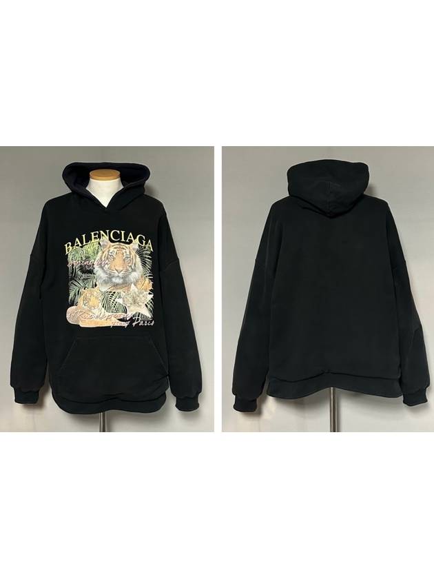 Luxury Balenciaga Trending 2026 FBI Tiger Logo Reversible Hoodie 110