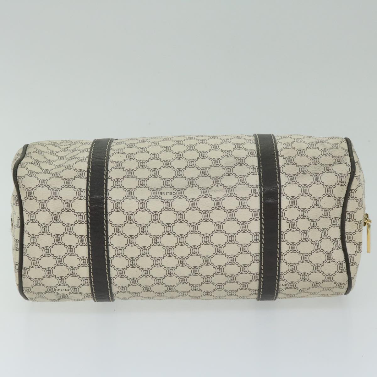 Luxury CELINE Macadam Canvas Hand Bag PVC Leather Whe  63493