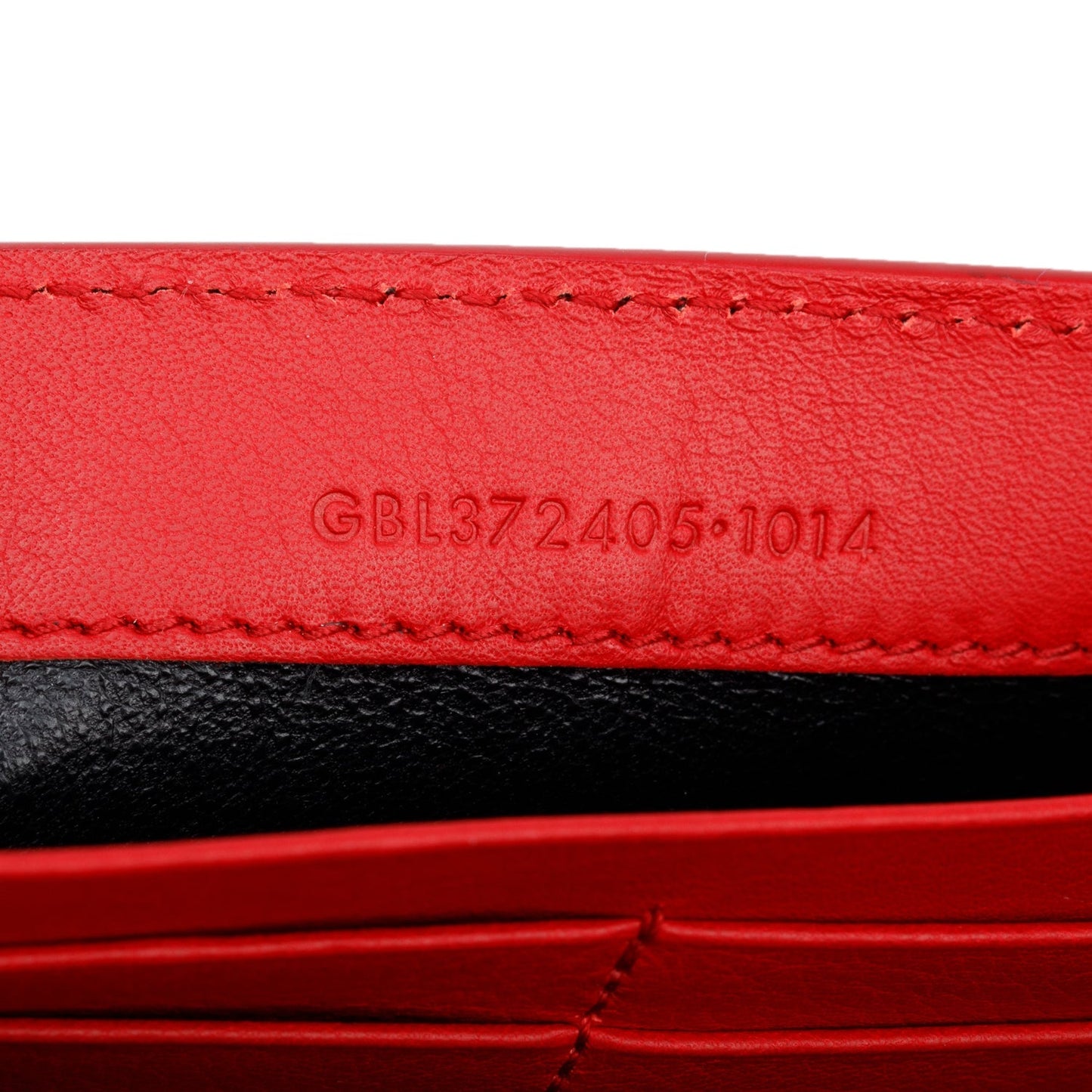Saint Laurent Red Calfskin Classic Y Ligne Wallet