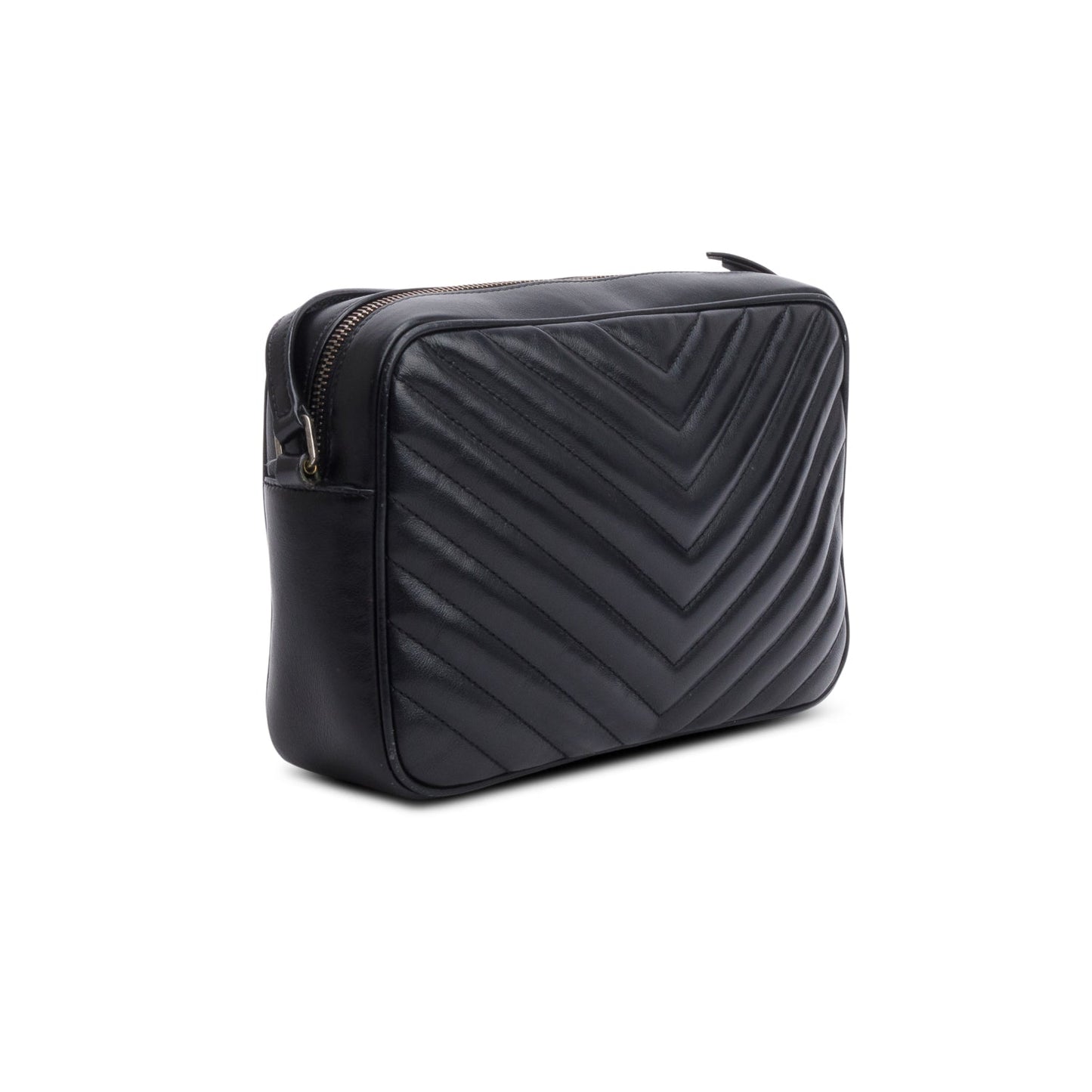 Saint Laurent 2021 Black Quilted Leather Lou Camera Bag