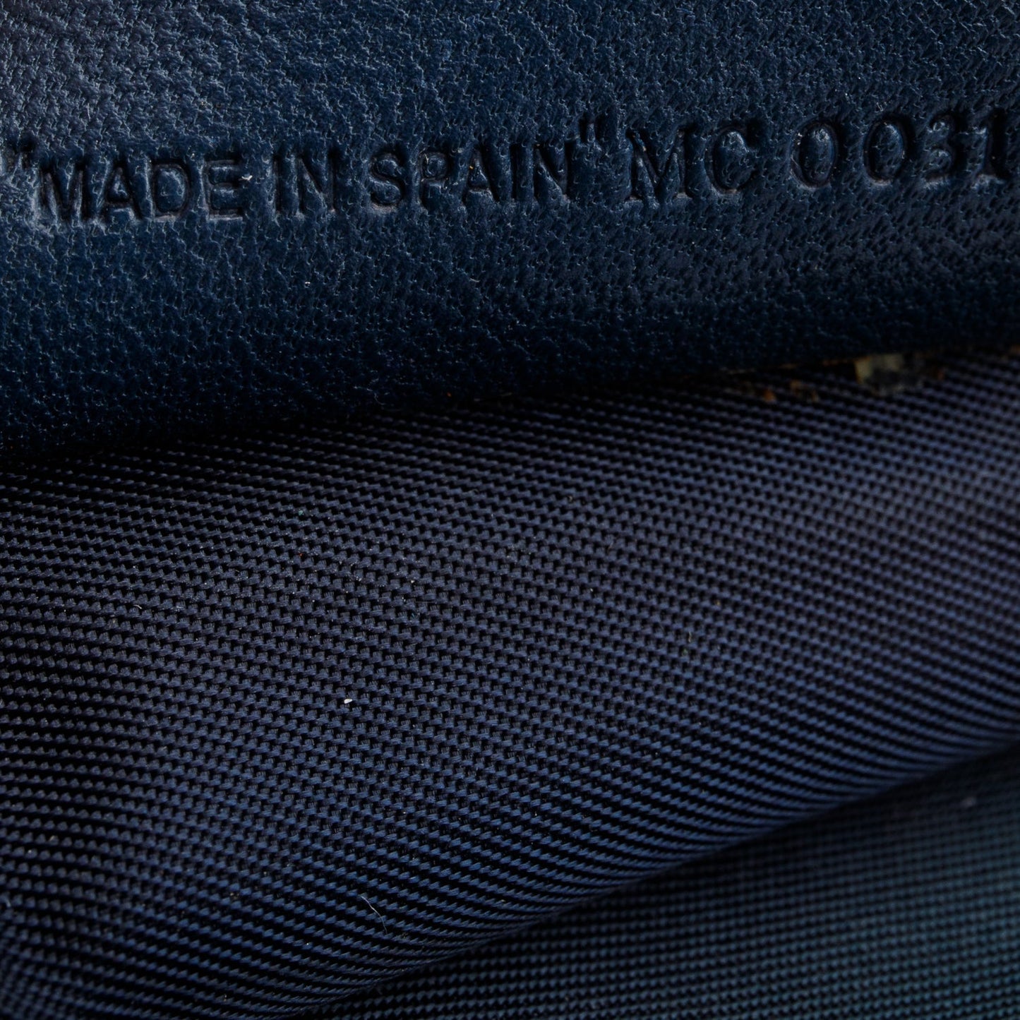 Christian Dior Navy Diorissimo Saddle Pochette