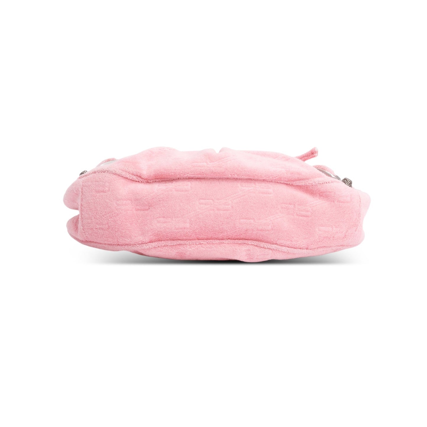 Balenciaga Pink BB Terry Cloth Le Cagole XS Shoulder Bag