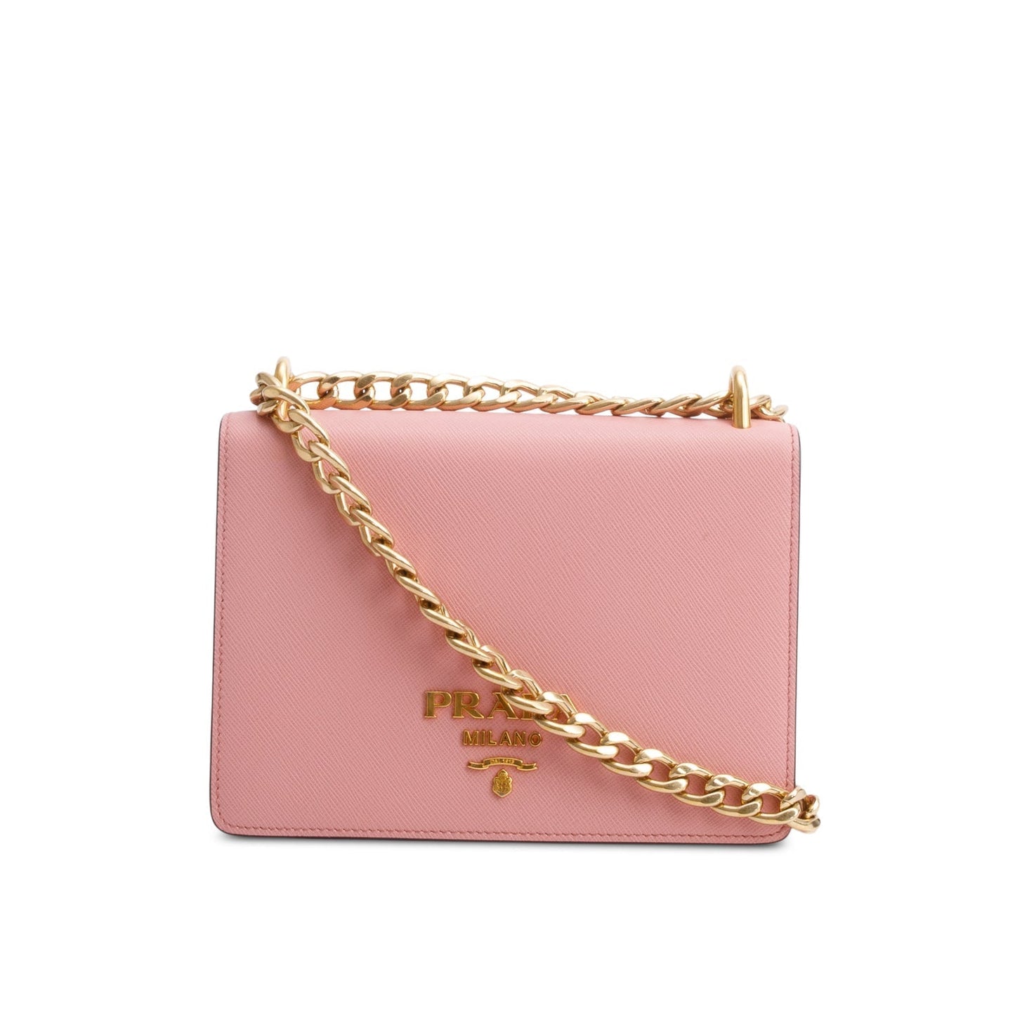 Prada Pink Saffiano Leather Crossbody Bag