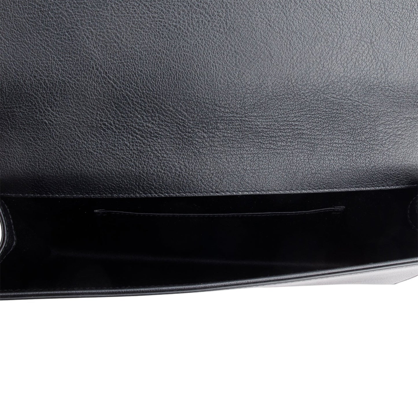 Saint Laurent Black Leather Large Belle de Jour Clutch