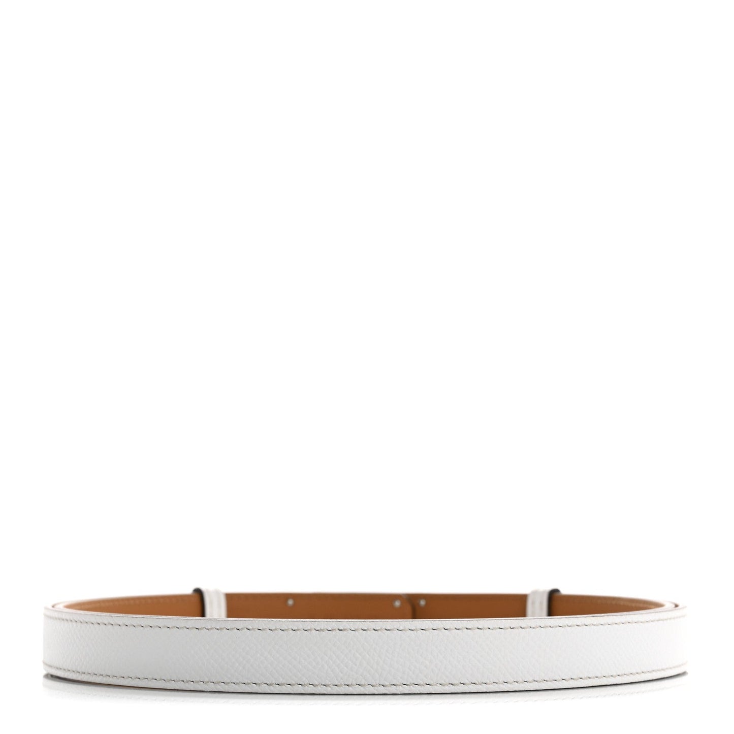 Hermes Epsom Kelly Belt New White