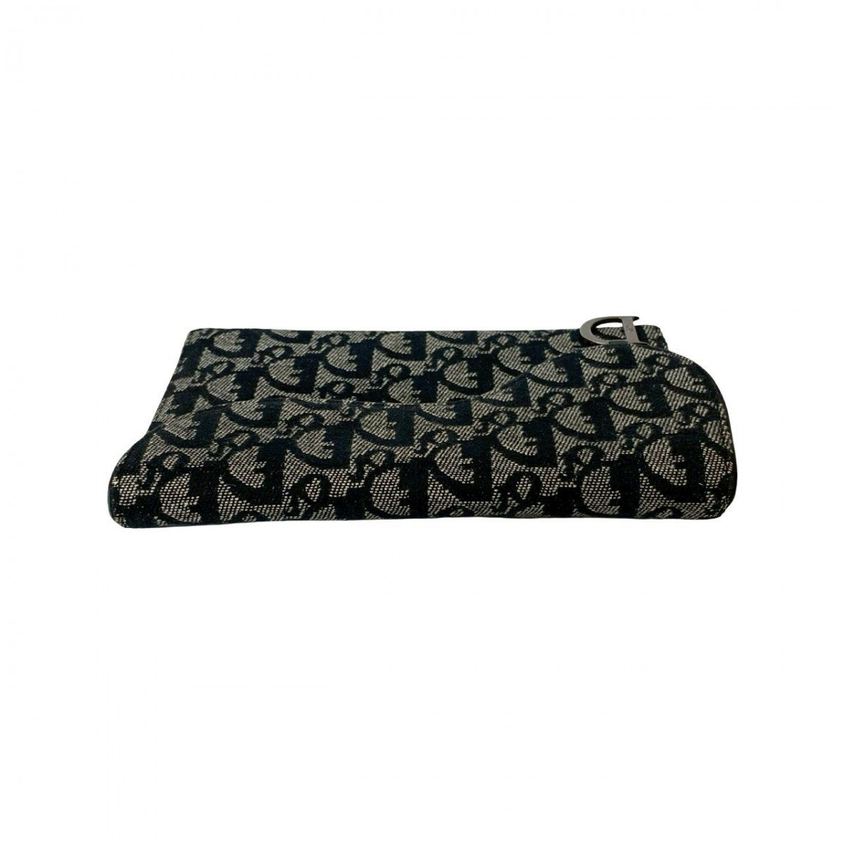 Dior Long Wallet Purse Canvas, Leather black Trotter Pattern Women