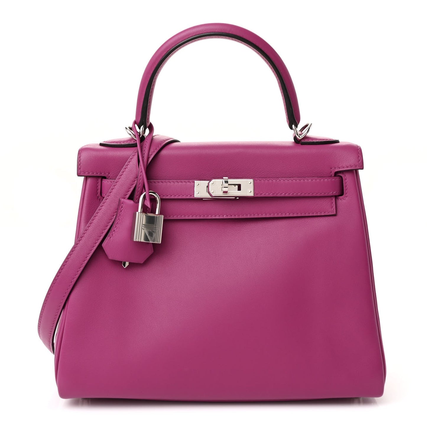 Hermes Swift Kelly Retourne 25 Rose Pourpre