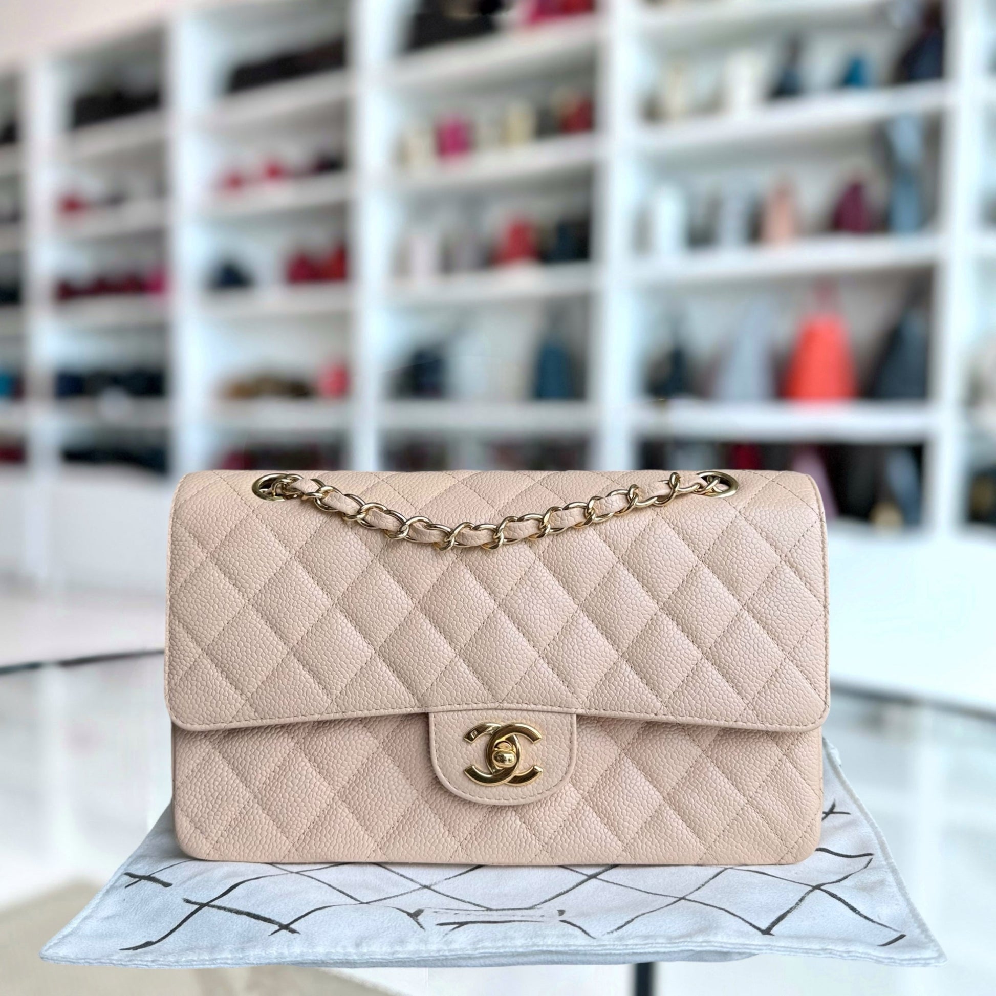 Chanel Classic Flap Medium Shoulder Bag - EworeBags