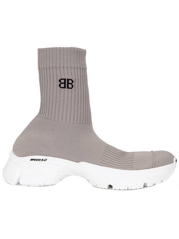 Luxury Balenciaga Trending 2026 Speedrunner 30 Recycled Knit High Top Sneakers Grey