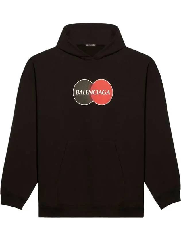 Luxury Balenciaga Trending 2026 Logo Print Over Fit Hoodie Black