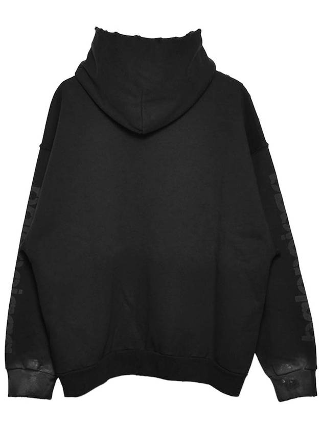 Luxury Balenciaga Trending 2026 Logo Print Hoodie Black