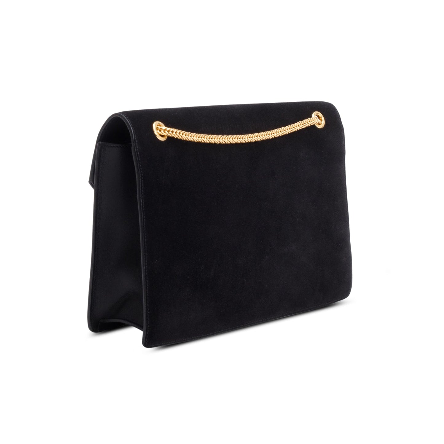 Saint Laurent Black Suede Betty Shoulder Bag