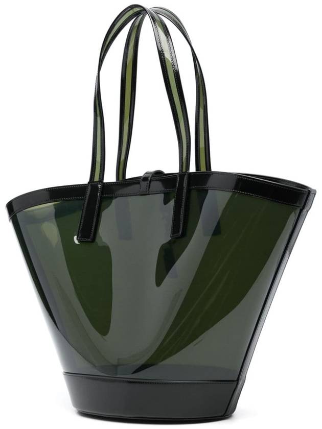 Luxury Saint Laurent Trending 2025 Medium Panier Tote Bag Green