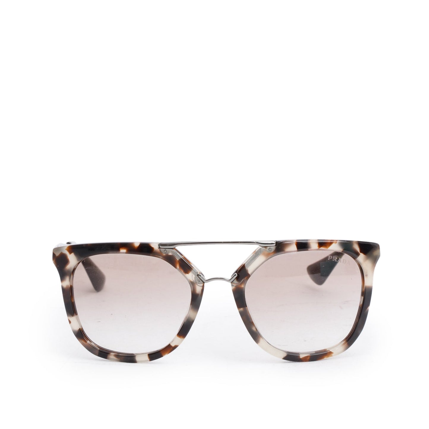 Prada SPR13Q Grey Acetate Cinema Cat Eye Sunglasses