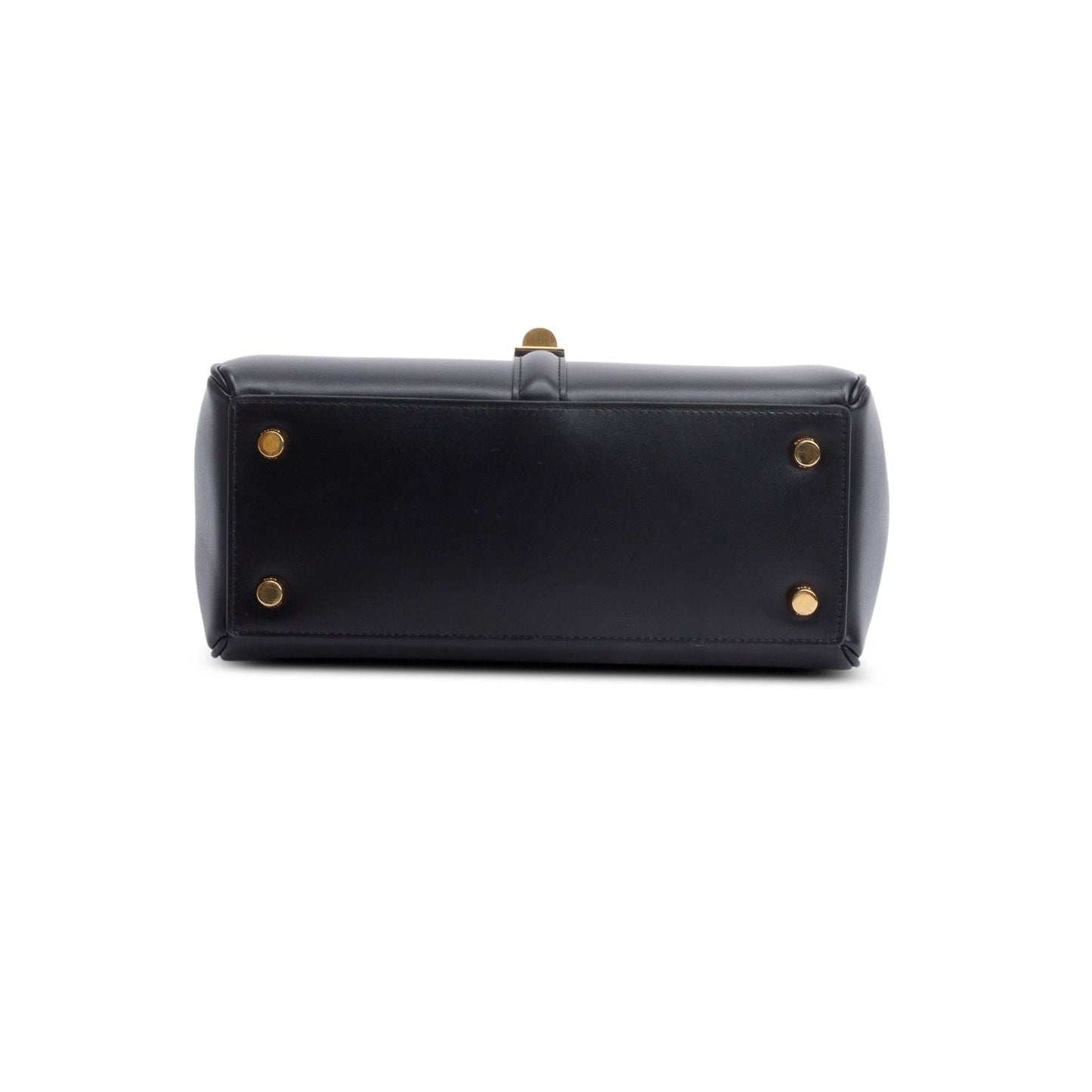 Celine 2023 Black Satinated Calfskin Small 16 Top Handle Bag