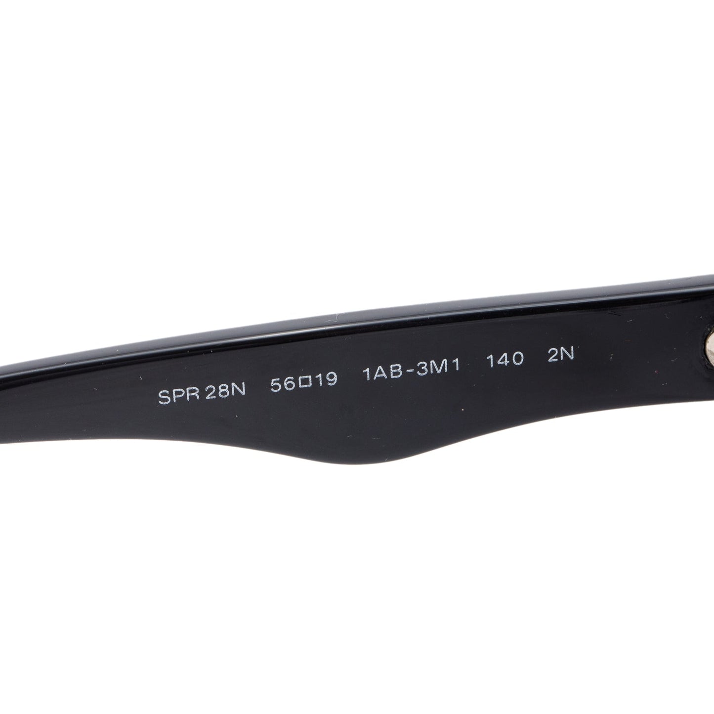 Prada SPR28N Black Acetate Baroque Cat-Eye Sunglasses