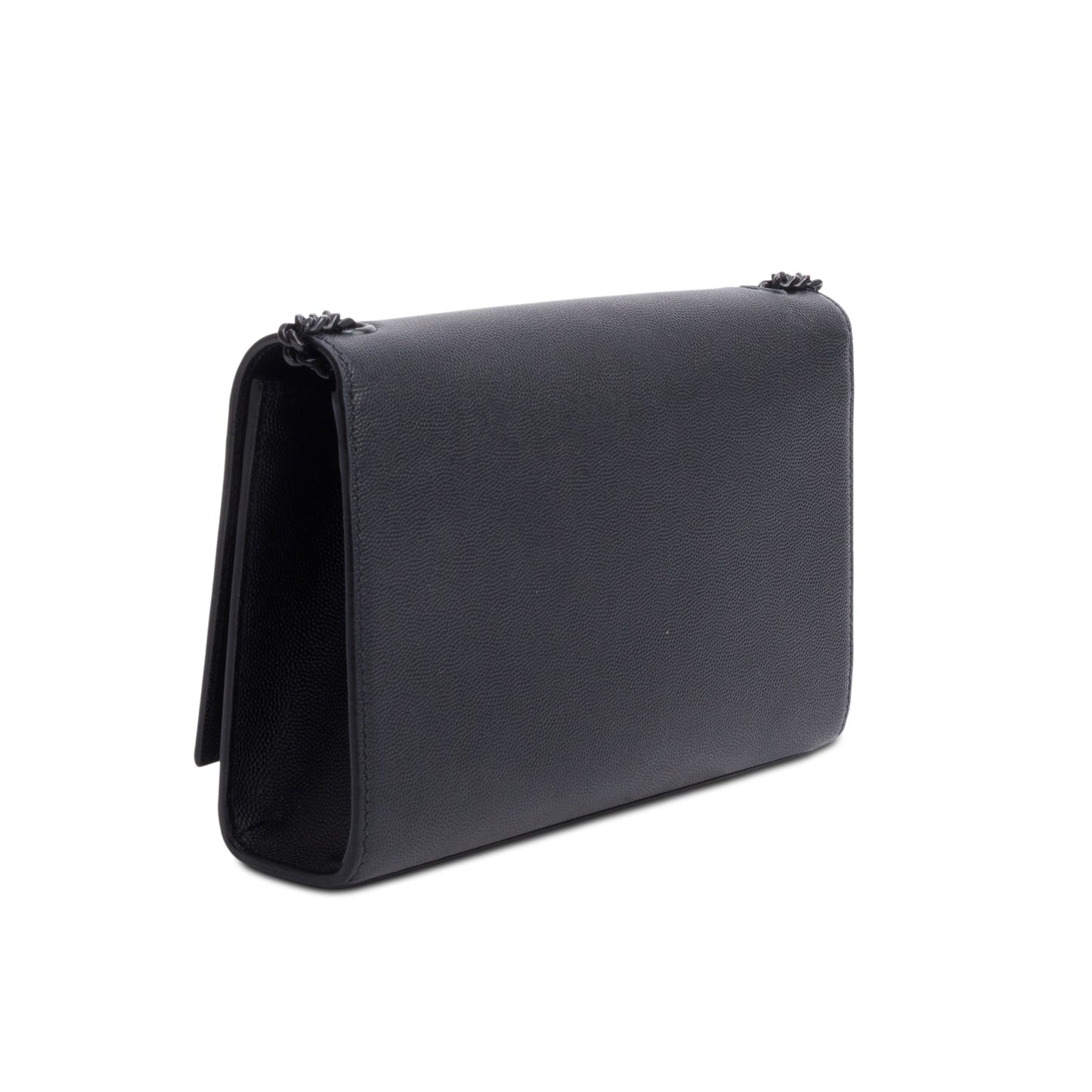Saint Laurent 2020 So Black Grain De Poudre Leather Medium Kate Bag