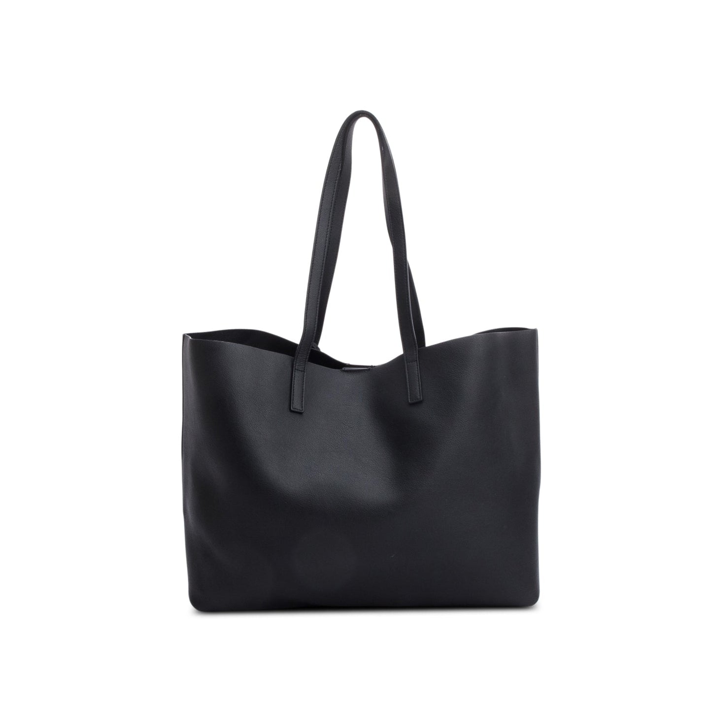 Saint Laurent Black Leather E/W Shopping Tote