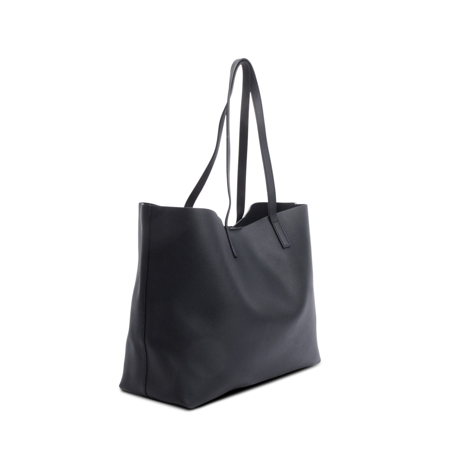 Saint Laurent Black Leather E/W Shopping Tote