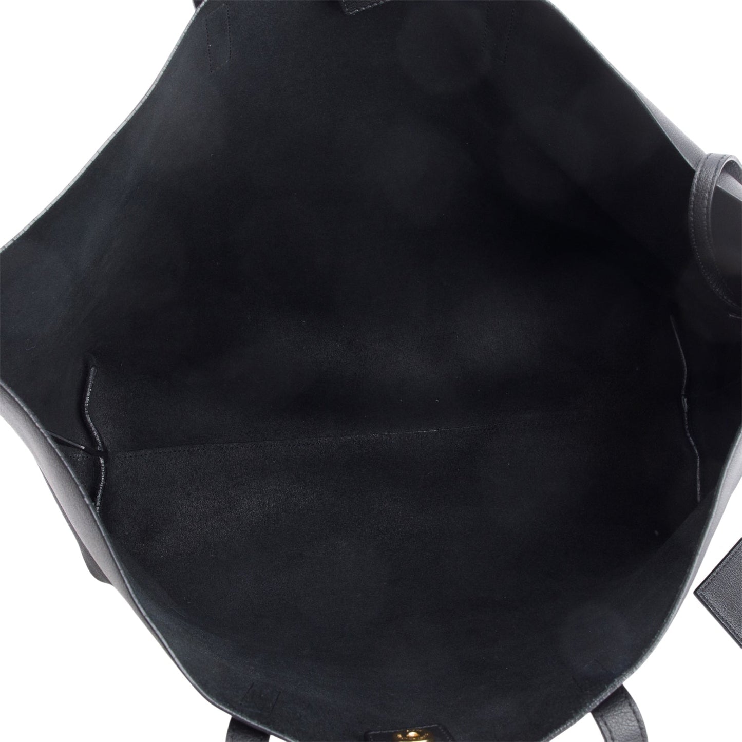 Saint Laurent Black Leather E/W Shopping Tote