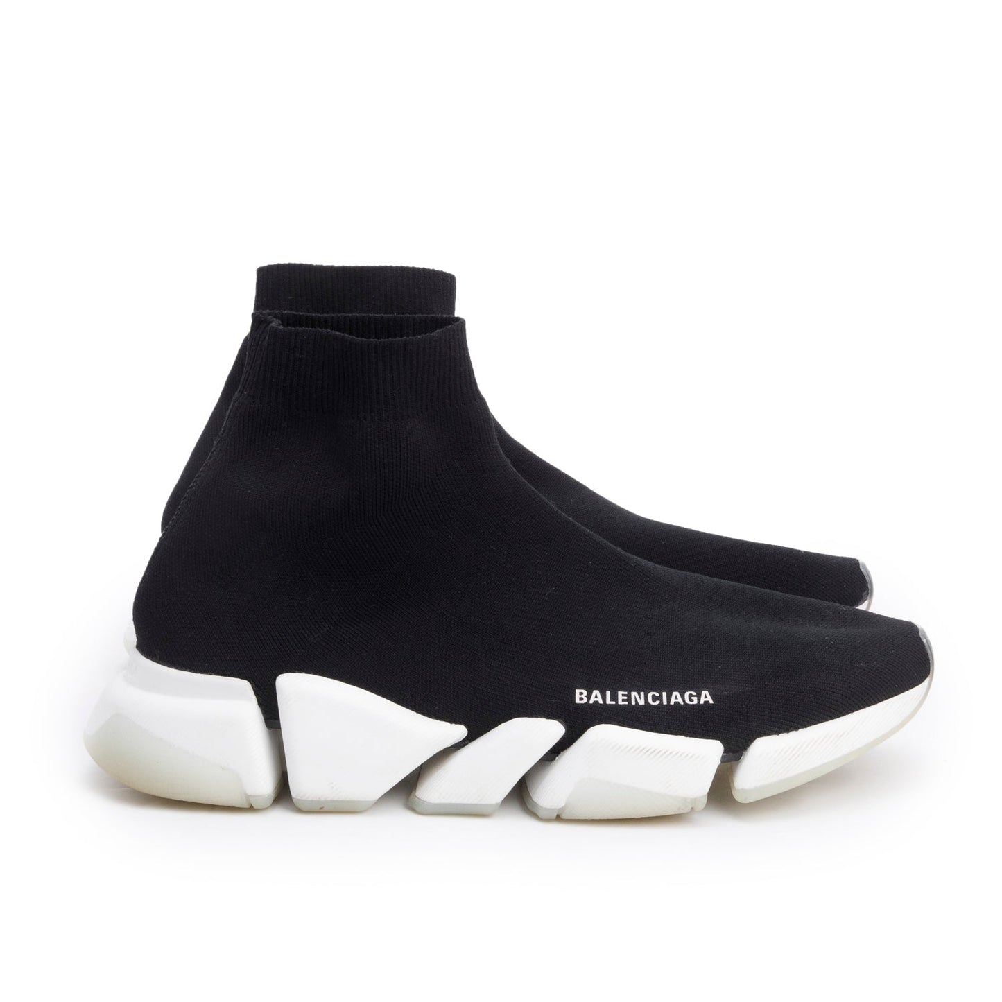 Balenciaga Black Knit Speed Trainer Sock Sneaker, Men's Size  43