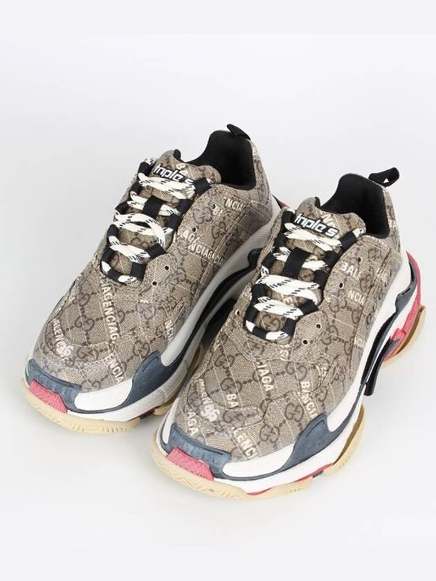 Luxury Balenciaga Trending 2026 Gucci Hacker Ebony Triple S Sneakers 36 230