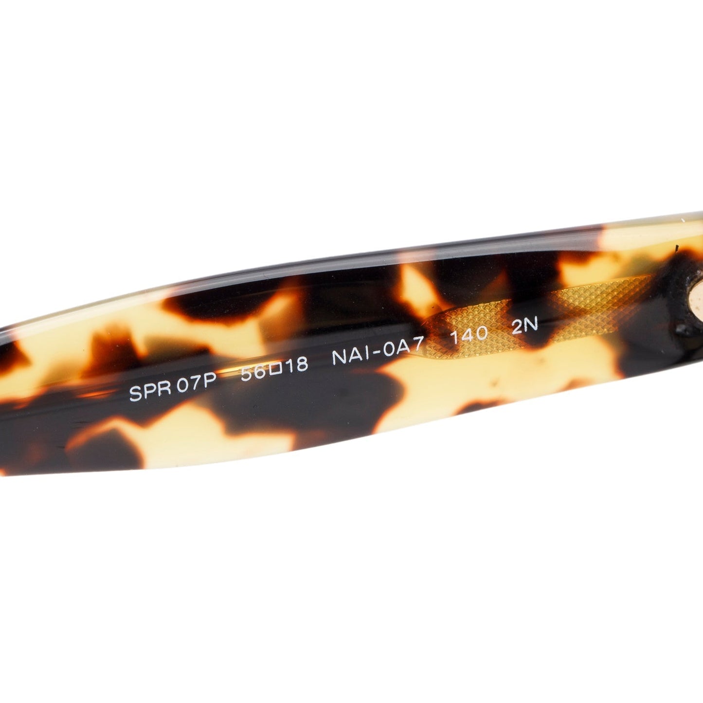 Prada SPR 07P Black/Havana Acetate Square Sunglasses