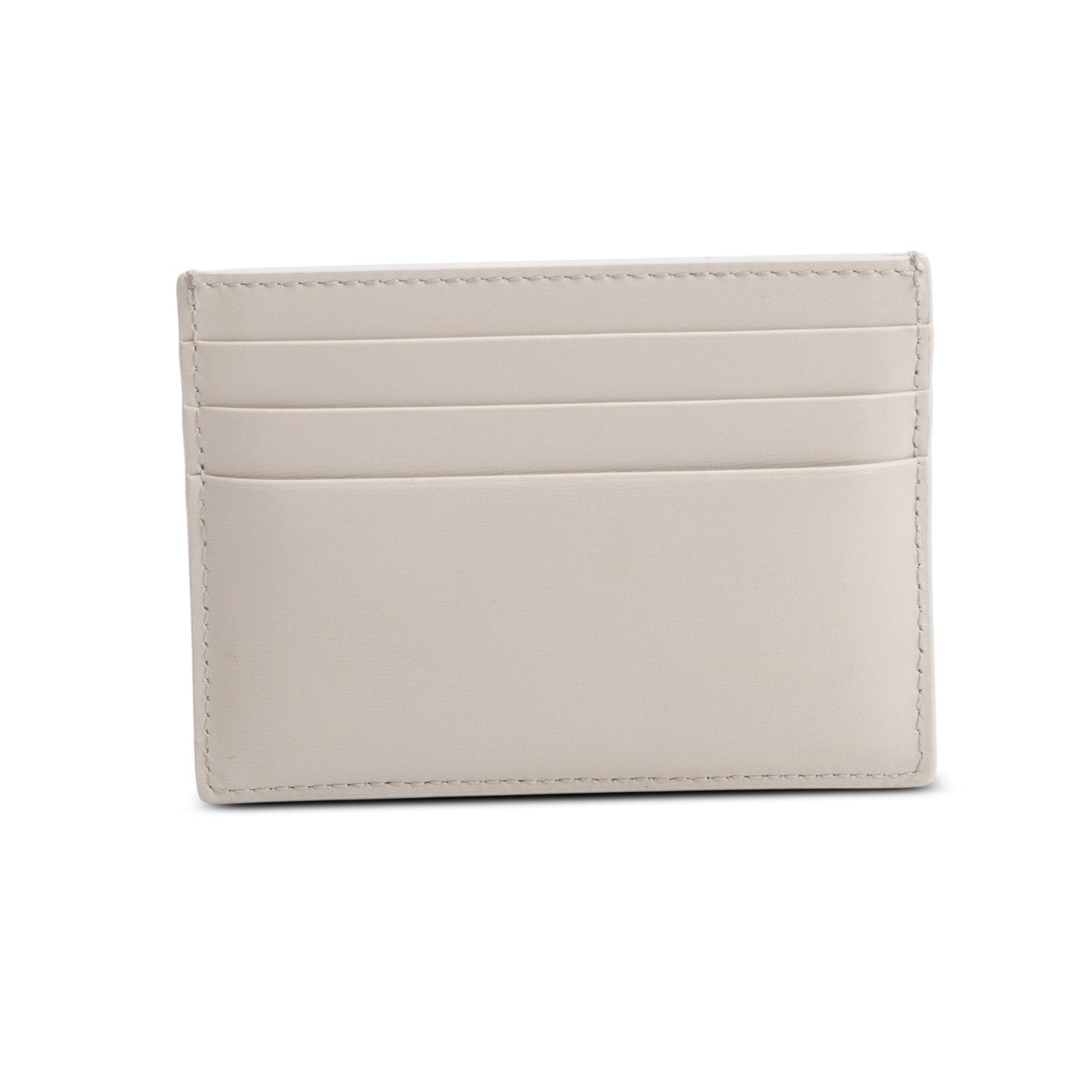 Celine 2023 Neutral Leather Triomphe  Logo Card Holder