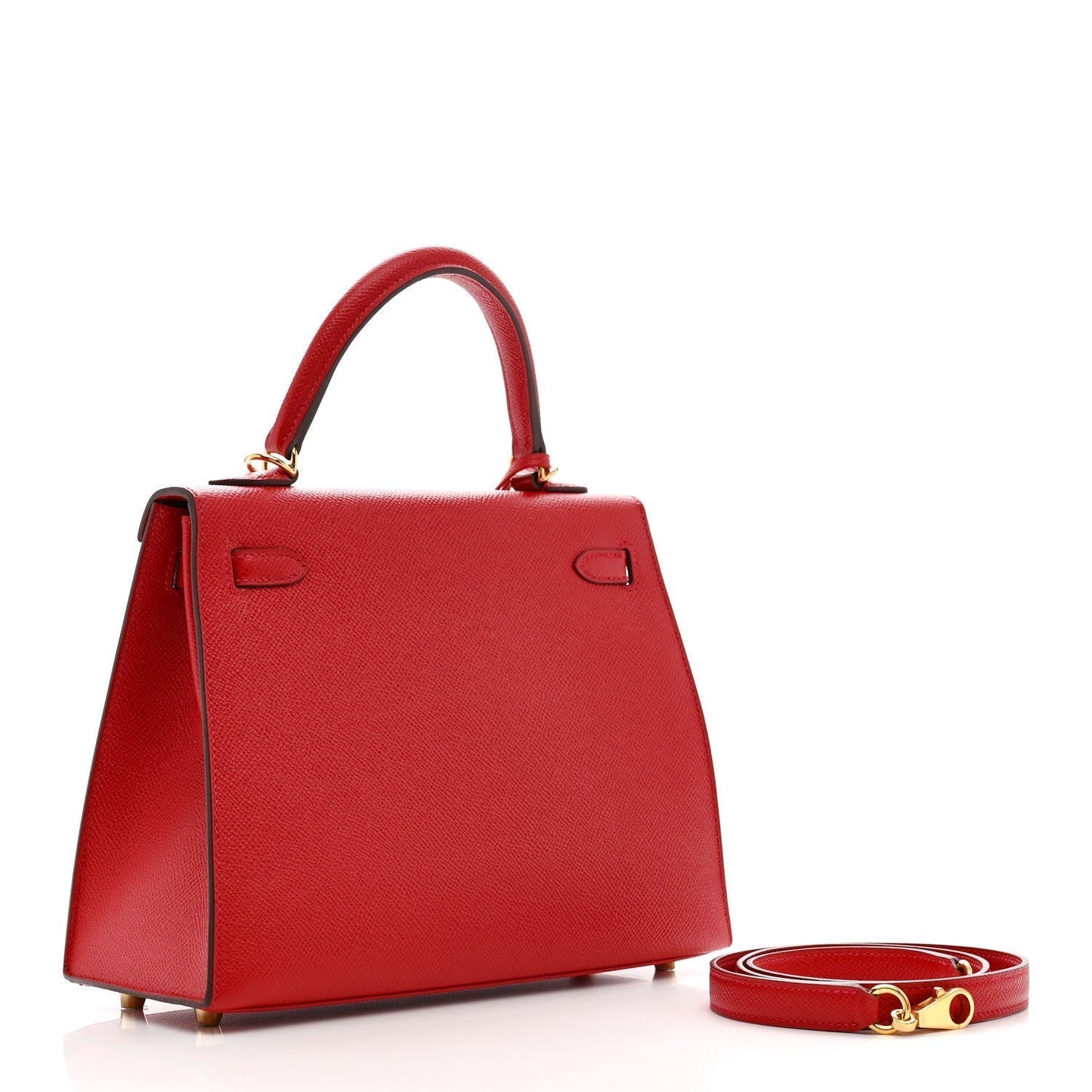 Hermes Epsom Kelly Sellier 25 Rouge Casaque