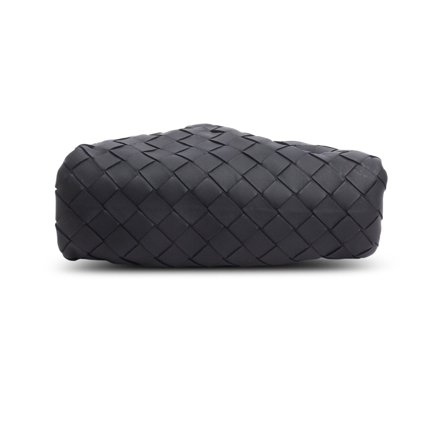 Bottega Veneta Blsck Calfskin Intrecciato Leather The Mini Pouch