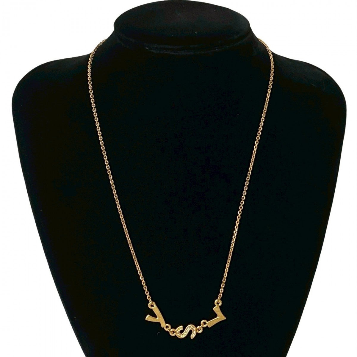 YVES SAINT LAURENT Necklace Gold Plated gold