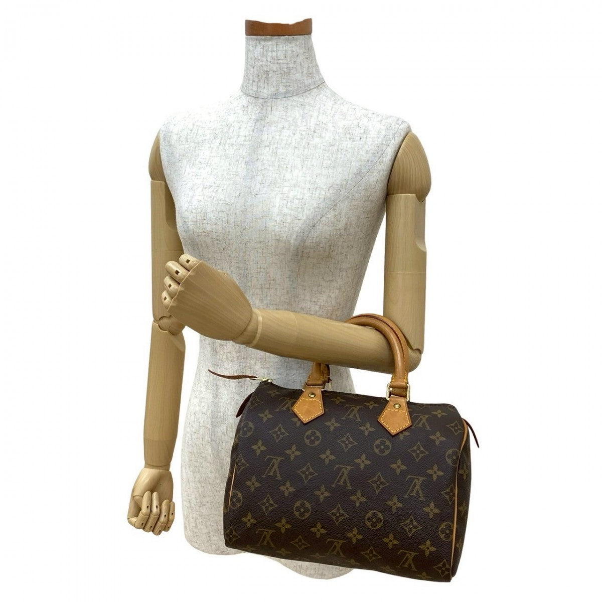 LOUIS VUITTON Handbag M41528 leather Brown Monogram Speedy 25