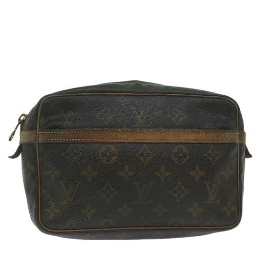LOUIS VUITTON Monogram Compiegne 23 Clutch Bag M51847 LV Auth 64705